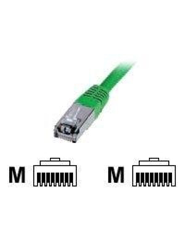 DIGITUS Premium - patch cable - 0.5 m - green - Vihreä - 0.5m