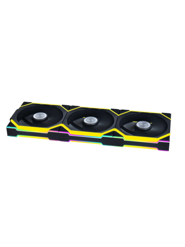 Lian Li UNI FAN SL Wireless 3-pack Black - Kotelotuuletin - 120mm - Musta RGB LED valolla - 29 dBA
