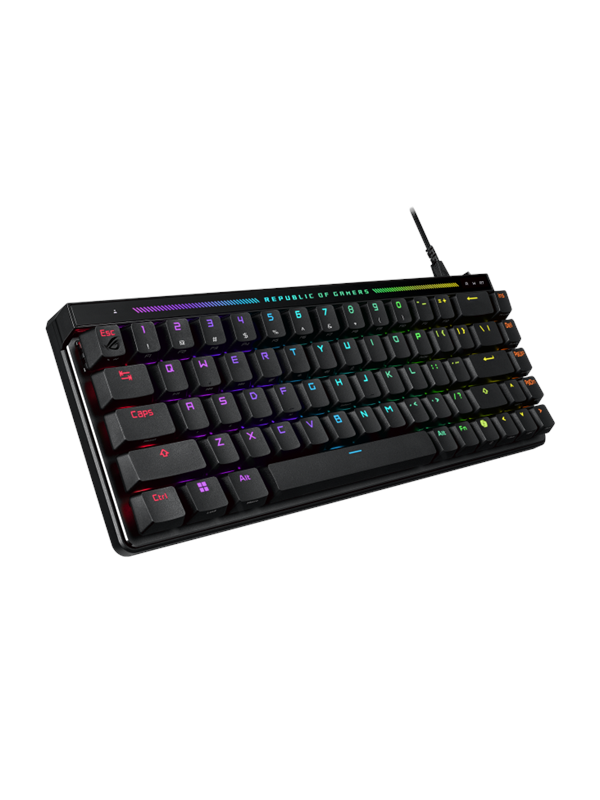ASUS ROG Falchion ACE HFX - Magnetic switch - Pelinäppäimistö - ilman numpadia - Pohjoismainen - Musta