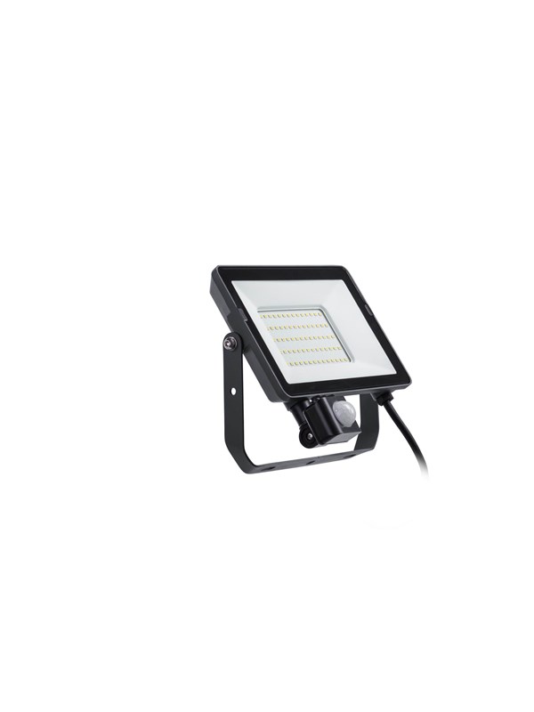 Philips Floodlight anturilla, LED 50W, 4000K, musta