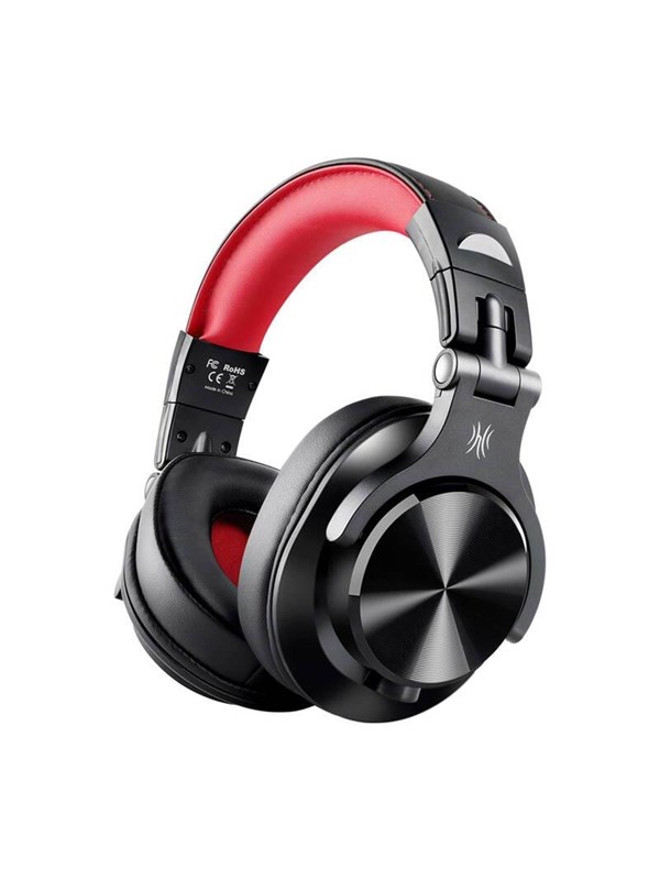 OneOdio A71 Wired Headphones (Black and Red)