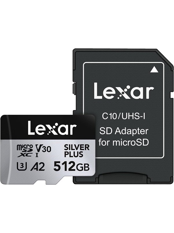 Lexar Professional Silver Plus MicroSD/SD - 205MB/s - 512GB