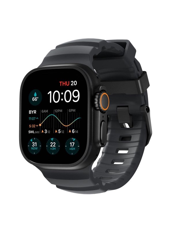 Nomad Rocky Point Band - 45mm | Storm| Black Hardware