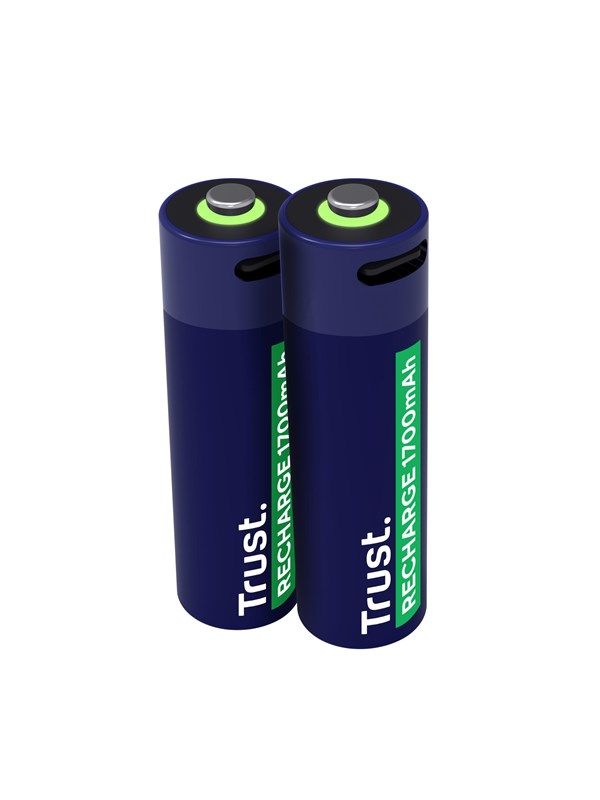 Trust 2 x AA USB-C Rechargeable