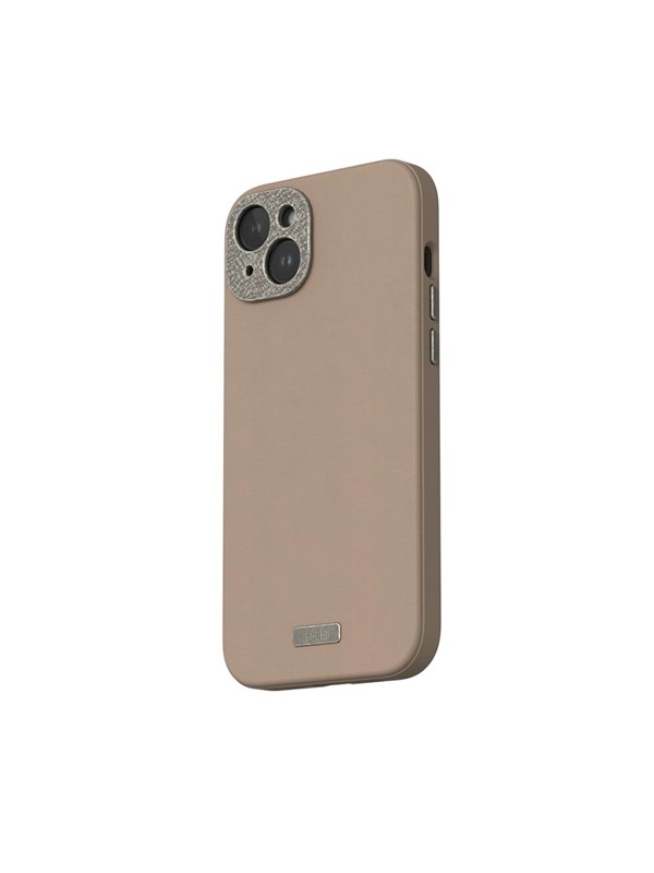 Moshi Napa for iPhone 15 Plus - Woodsmoke Brown