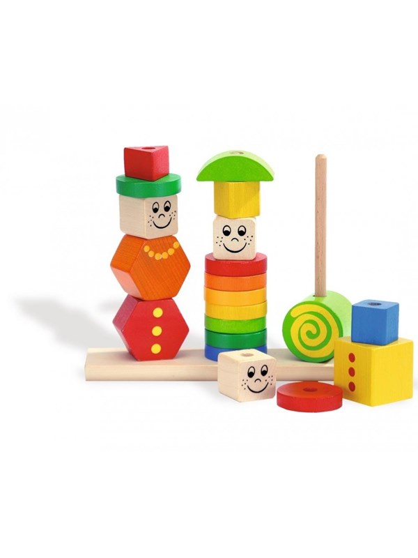 Eichhorn Wooden Stacking Puzzle Figures