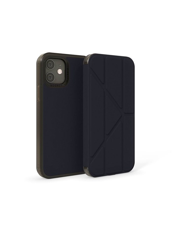Pipetto Origami Folio for iPhone 12 Pro Max - Dark Blue