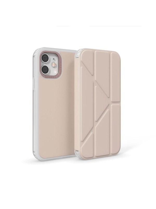 Pipetto Origami Folio for iPhone 12 Pro Max - Dusty pink