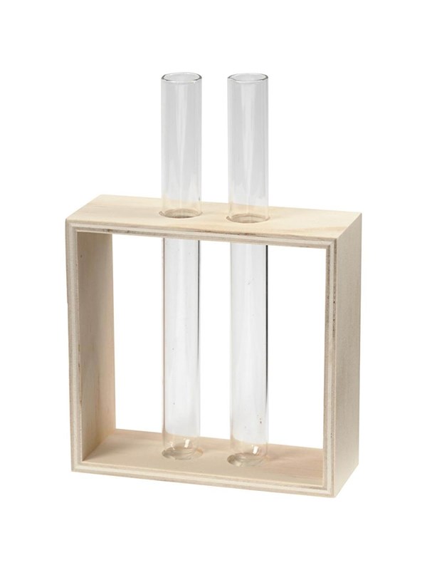 Creativ Company Wooden Rack with Test Tubes 3 pcs.