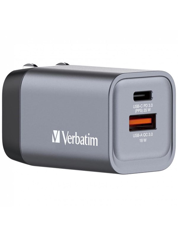 Verbatim power adapter - GaN - 24 pin USB-C USB - 35 Watt