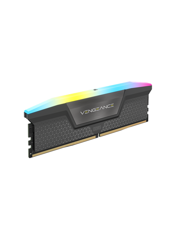 Corsair Vengeance RGB DDR5-5200 - 16GB - CL40 - Single Channel (1 pcs) - AMD EXPO & Intel XMP - Harmaa RGB:lla