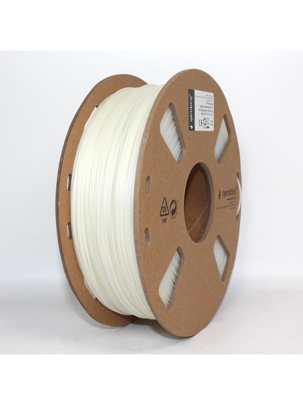 Gembird PVA filament (water soluble filament) - Luonnollinen - 1.75mm ø - 1 kg