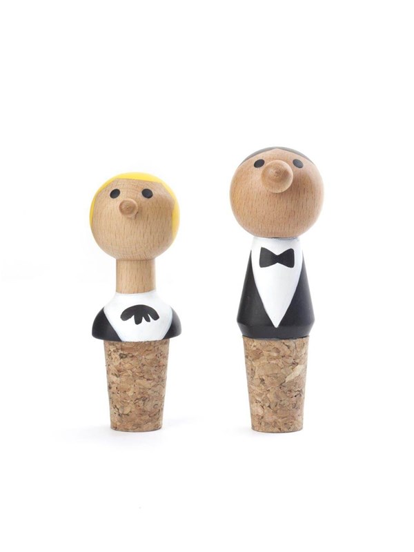 Kikkerland - Wine Stopper + Waiter (BA60) (Set of 2)