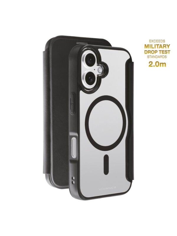 Vivanco Mag Wallet for iPhone 16 - Black