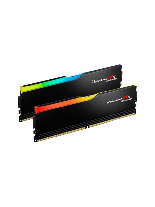 G.Skill Ripjaws M5 Neo RGB DDR5-6000 - 64GB - CL36 - Dual Channel (2 pcs) - AMD EXPO - Musta RGB