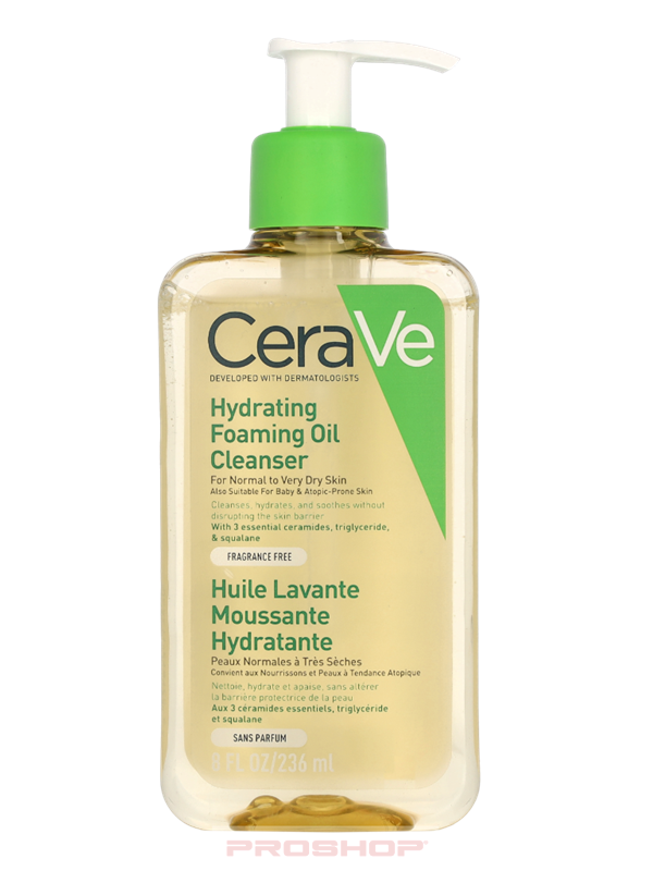 CeraVe Hydrating Foaming Oil Cleanser 236ml - Normal to Very Dry Skin