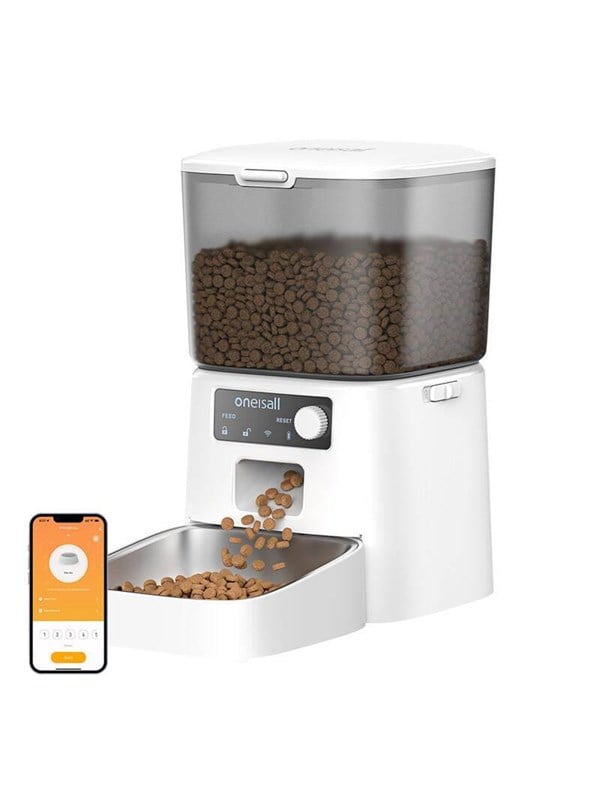 Oneisall PFD001 Pro Smart Food Dispenser for Pets White
