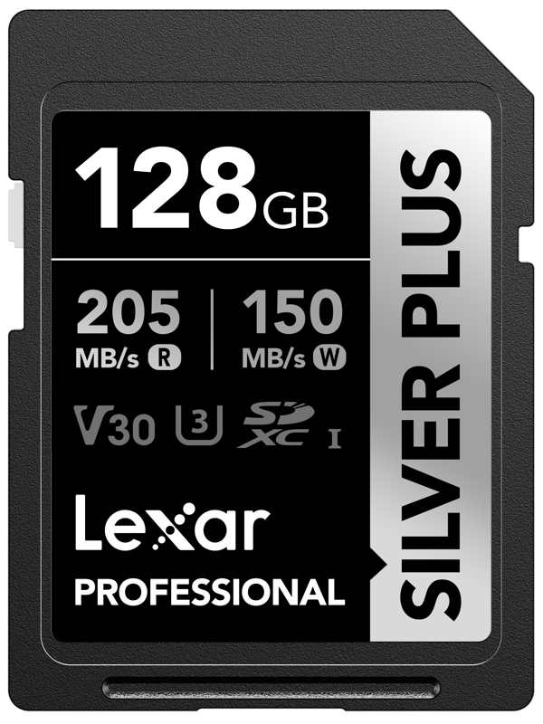 Lexar Professional SILVER PLUS SDXC - 205MB/s - 128GB