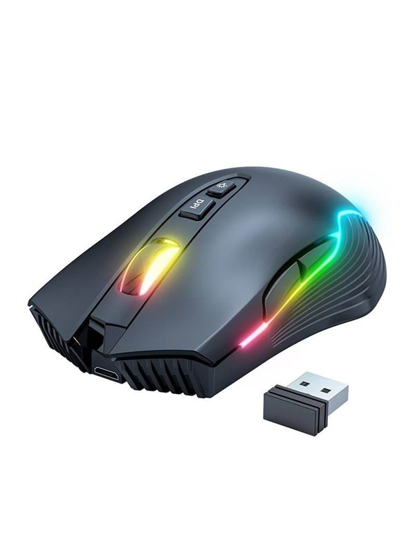 ONIKUMA CW905 Wireless - Pelihiiri - Optinen - 7 painiketta - Musta RGB-valolla