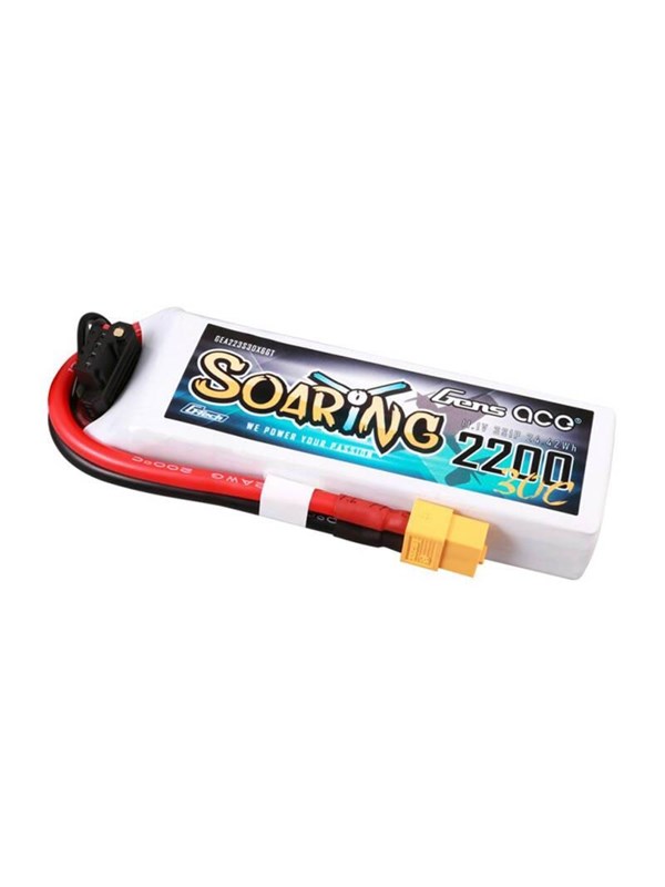 Gens ace &Tattu G-Tech Soaring 2200mAh 11.1V 30C 3S1P Lipo Batte