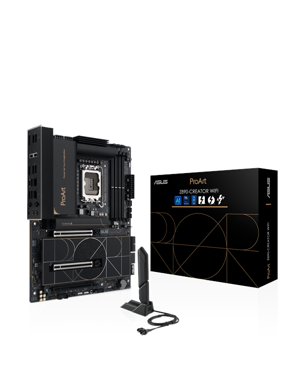 ASUS PROART Z890-CREATOR WIFI Emolevy - Intel Z890 - Intel LGA1851 - DDR5 RAM - ATX
