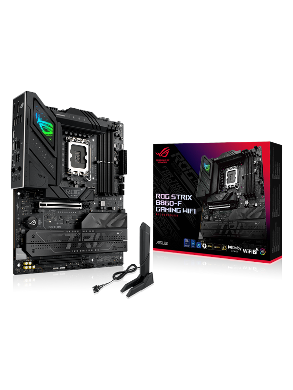 ASUS ROG STRIX B860-F GAMING WIFI Emolevy - Intel B860 - Intel LGA1851 - DDR5 RAM - ATX