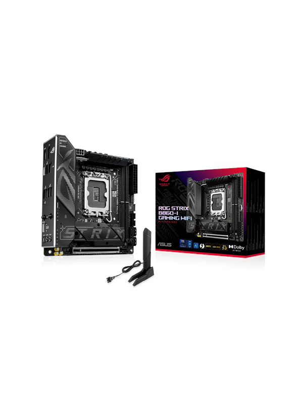 ASUS ROG STRIX B860-I GAMING WIFI Emolevy - Intel B860 - Intel LGA1851 - DDR5 RAM - Mini-ITX