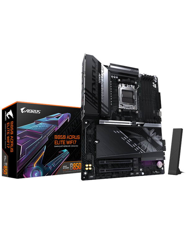 GIGABYTE B850 AORUS ELITE WIFI7 Emolevy - AMD B850 - AMD AM5 - DDR5 RAM - ATX