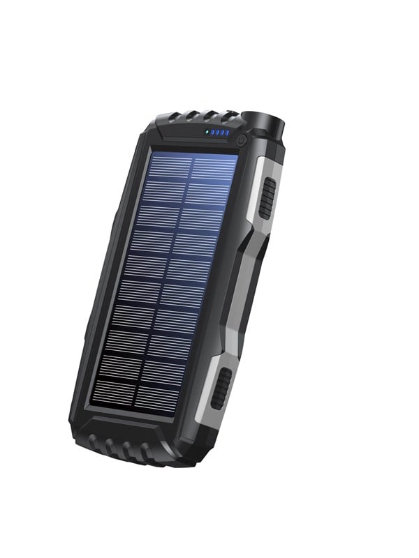 DENVER PSO-20010 MK2 - Solar Powerbank with 20.000mAh Battery and Triple USB Output - 20000 Ah