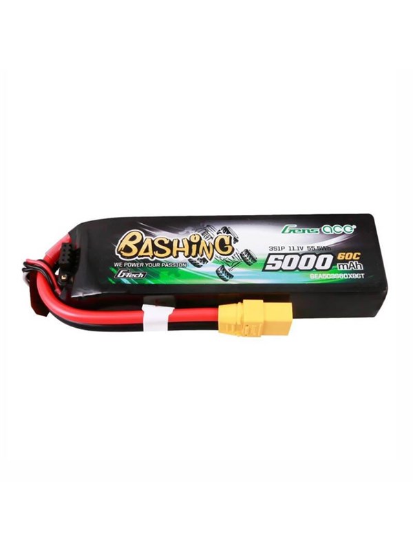 Gens ace &Tattu 5kmAh 11.1V 60C 3S1P battery with XT90 connector