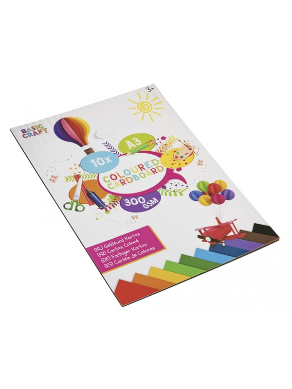 Creative Craft Group Cardboard A3 300g. 10 sheets ass.