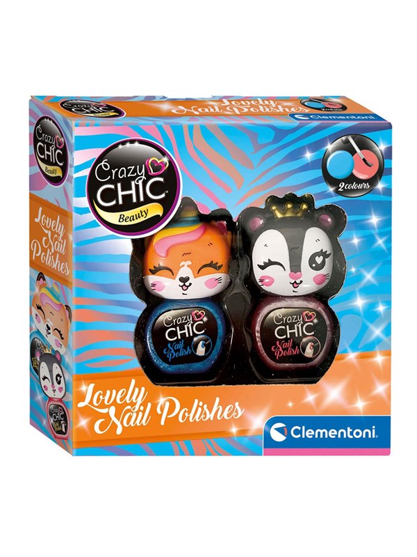 Clementoni Crazy Chic Nail Polish Blue/Red 2 pcs.
