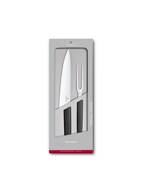 Victorinox Swiss Modern 2-Piece Carving Set - Black