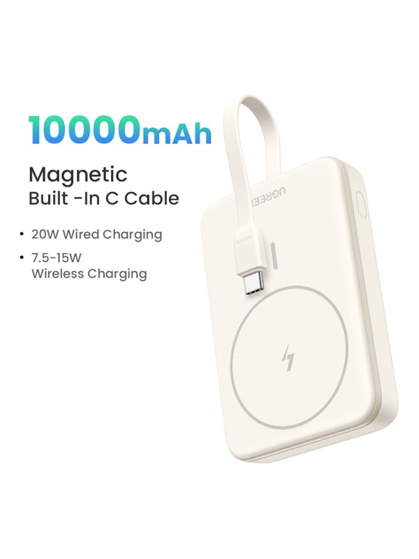 UGREEN 10000mah Magnetic Wireless Power Bank - 10000 mAh