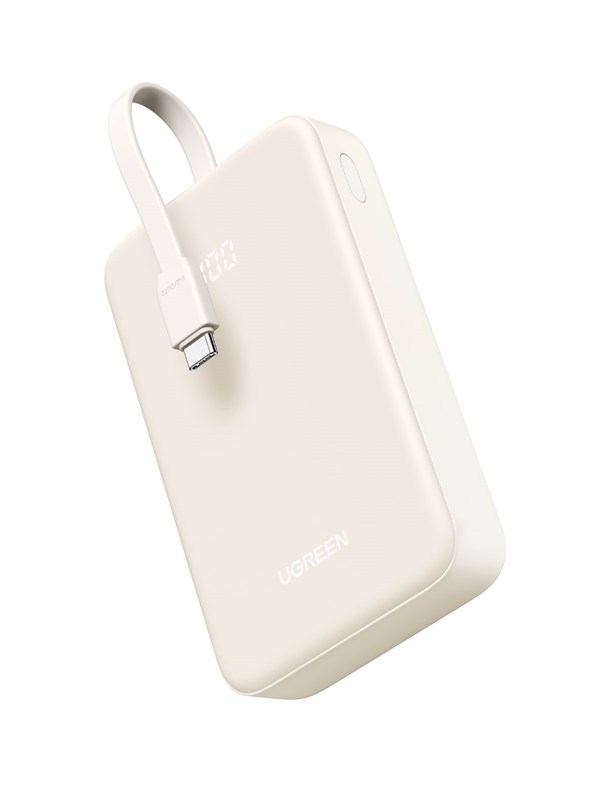 UGREEN 20000mah Power Bank With Built-In Cable - 20000 Ah
