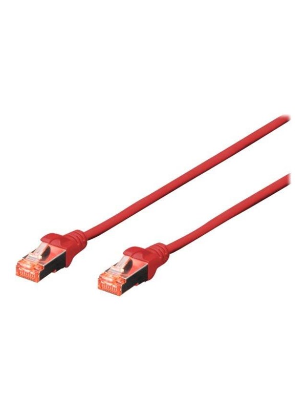 DIGITUS Professional patch cable - 2 m - red - Punainen - 2m