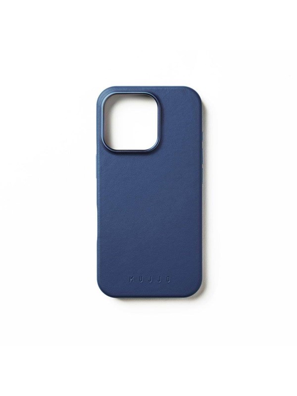 Mujjo Leather Case for iPhone 16 Pro - Blue