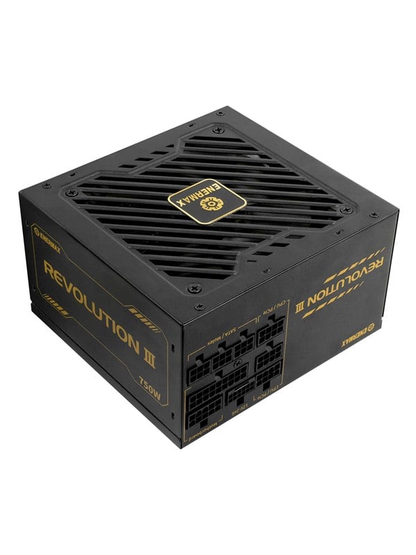 Enermax REVOLUTION III Virtalähde - 750 Watt - 120 mm - ATX 3.1 - 80 Plus Kulta sertifioitu