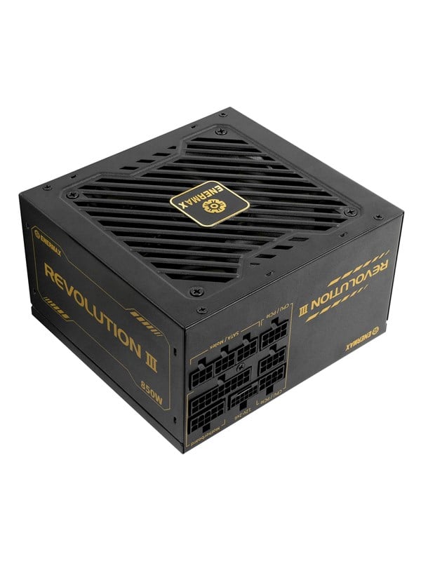 Enermax REVOLUTION III Virtalähde - 850 Watt - 120 mm - ATX 3.1 - 80 Plus Kulta sertifioitu