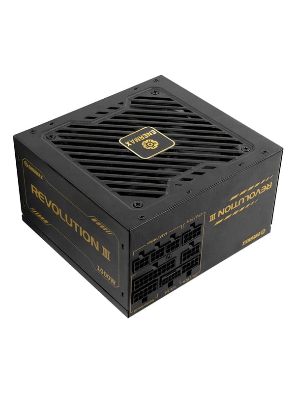 Enermax REVOLUTION III Virtalähde - 1000 Watt - 120 mm - ATX 3.1 - 80 Plus Kulta sertifioitu
