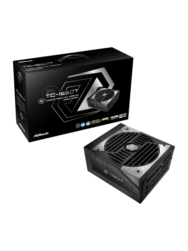 ASRock TC-1650T Virtalähde - 1650 Watt - 135 mm - ATX 3.1 - 80 Plus Titaani sertifioitu