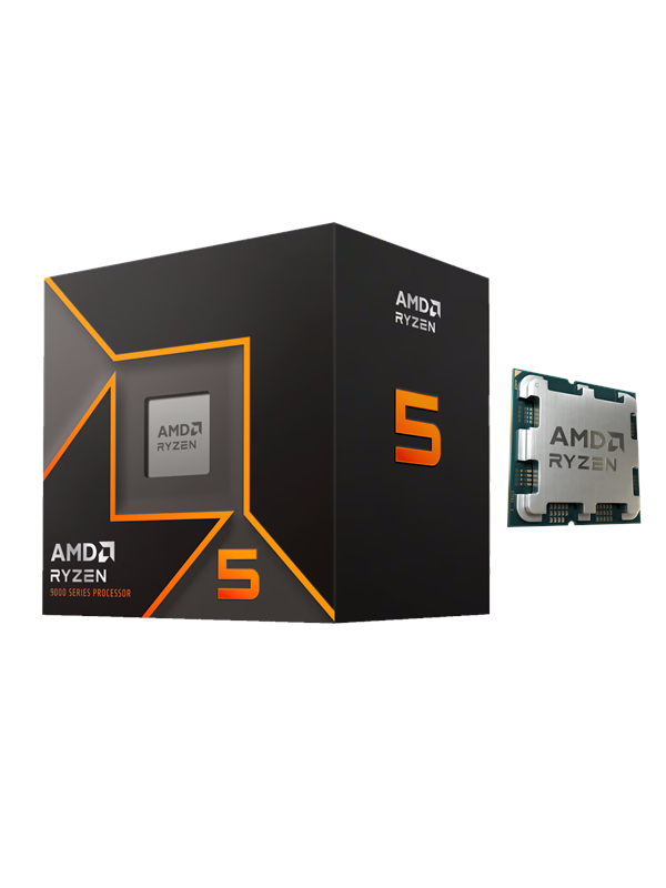 AMD Ryzen 5 9600 Wraith Stealth CPU - 6 ydintä - 3.9 GHz - AMD AM5 - AMD Boxed (jäähdyttimen kanssa)