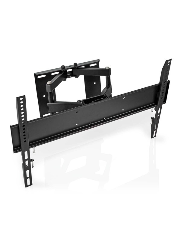Nedis TVWM3551BK mounting kit - full-motion dual arm - for TV - black - Max 35 kg - recommended for 80""