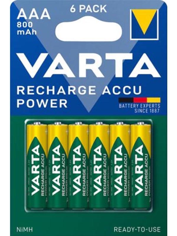 VARTA Recharge AAA - 6 Pack