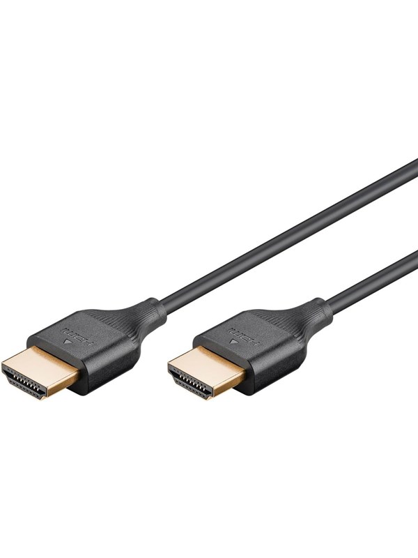 Pro HDMI 2.0 Slim - Näyttökaapeli - 2m - Musta