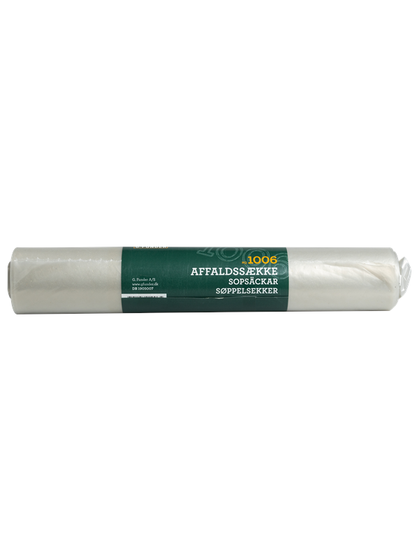 G.Funder Clear garbage bags 120 liters 10 bags per roll - heavy duty quality