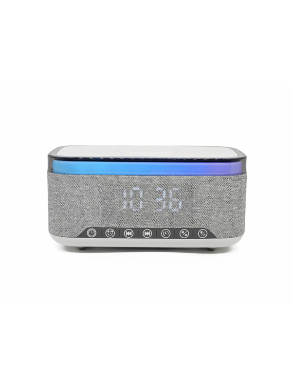 DENVER CRQ-225 - FM Clock Radio - with Bluetooth function & wireless charging - Gray - FM