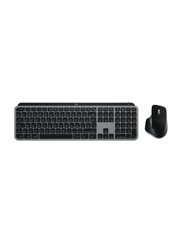 Logitech MX Keys S Combo Space Grey - For Mac - DE - Näppäimistö - Saksa - Harmaa