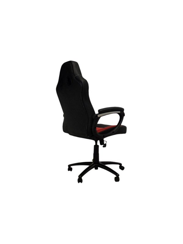 LC Power - chair - plastic metal foam PU coated leather - black red Toimistotuoli - Metalli - Jopa 150 kg