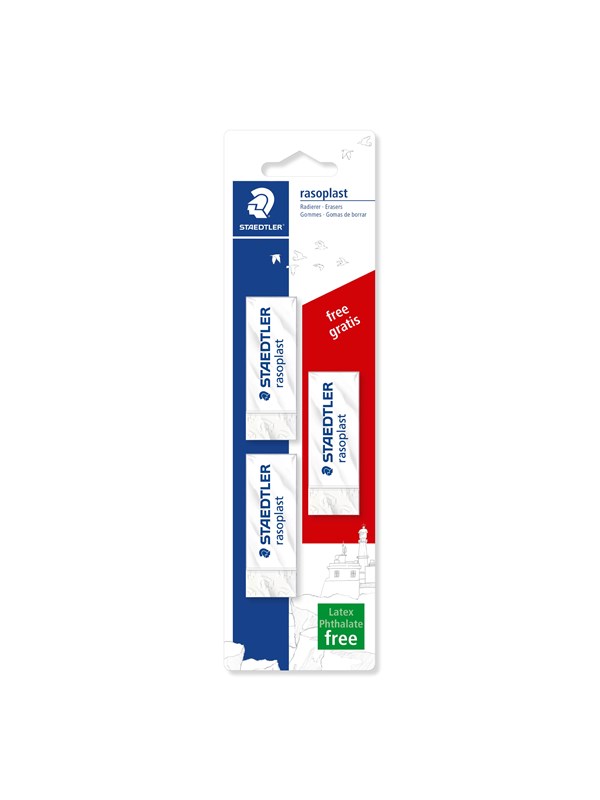 Staedtler Erasers rasoplast blistercard